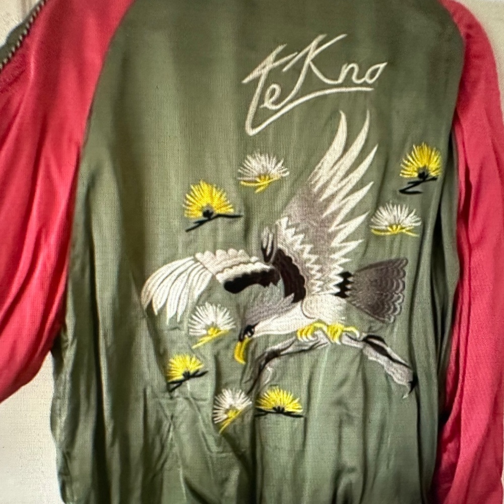 Diesel silk reversable oversized bomber